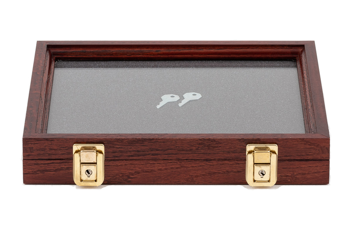 Two Timbers Small Display Case with Cherry Finish 2